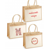 Sac en toile de jute brodé