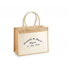 Sac en toile de jute brodé Mariage