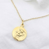 Collier Baptême Médaille Vierge à l'Enfant - Plaqué Or