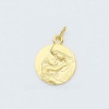 Collier Baptême Médaille Vierge à l'Enfant - Plaqué Or