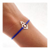 Bracelet lien coulissant Sacré Coeur de Jésus en argent 925/1000