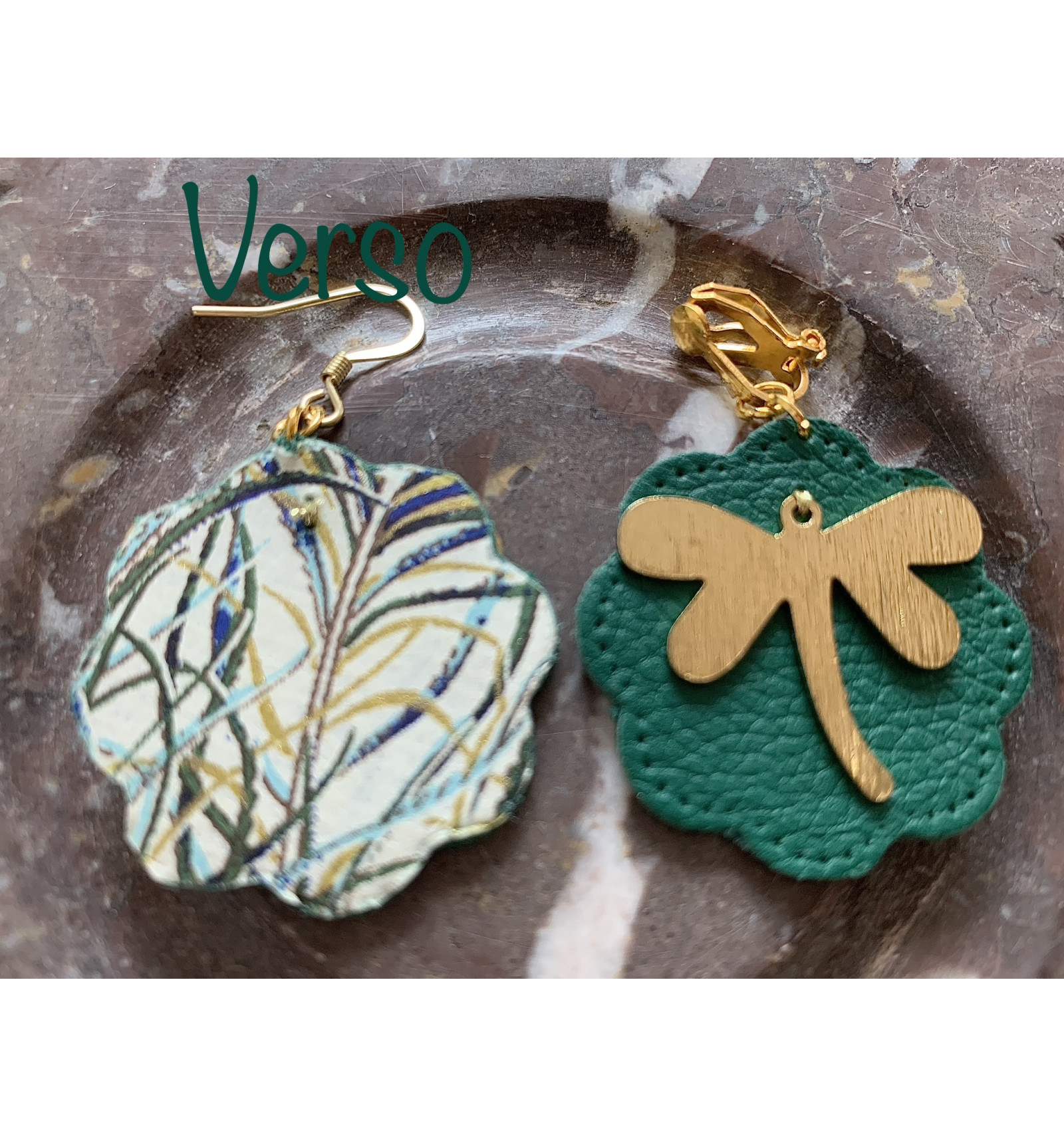 Boucles D'oreilles Clous Dorées En Forme De Libellule - Neuf Avec étiquettes