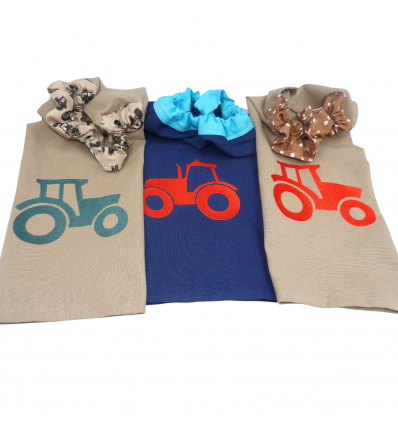 Serviette enfant élastiquée - Thème Tracteur