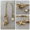 Collier - Coquillage Spinosus et croix dorée