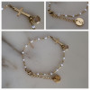Bracelet - Croix pointillés blancs