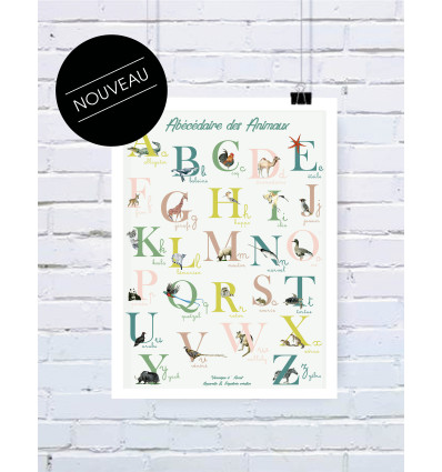 Affiche - Abécédaire Majuscules