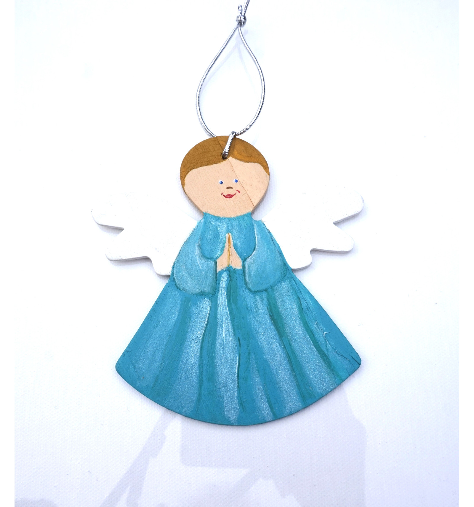 Ange En Bois à Suspendre - Décoration Murale 16x5 Cm - Neuf