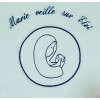 Couverture de bébé avec la Vierge.
