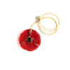 COLLIER COQUELICOT ROUGE