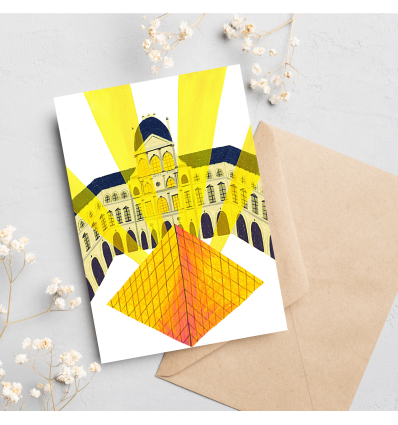 Carte postale Louvre par Eunjin Oh - Mont-Ailé