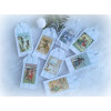 8 étiquettes cadeaux - Hiver rétro