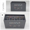 EN STOCK * Boitier pause lunettes avec 4 compartiments