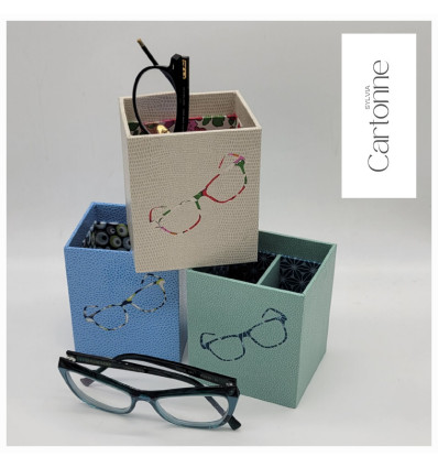 EN STOCK * Boîtier pause lunettes avec 2 compartiments