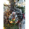 Boule de Noël transparente incassable personnalisée