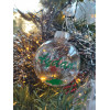 Boule de Noël transparente incassable personnalisée