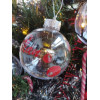 Boule de Noël transparente incassable personnalisée