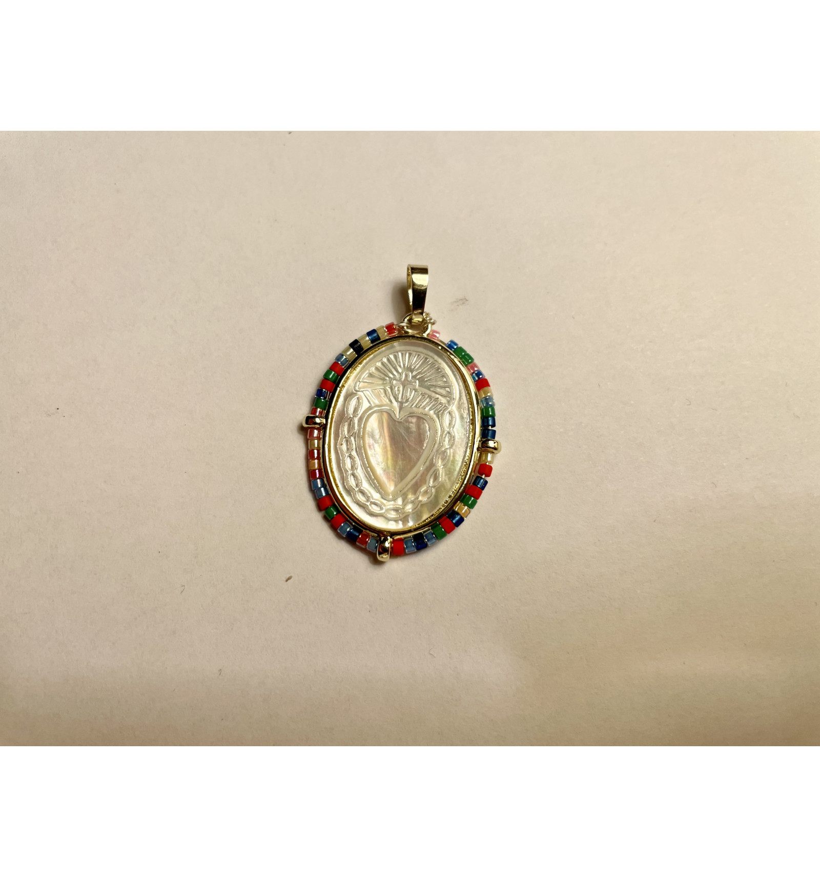 Collier En Argent 925 Avec Perles De Tahiti Et Pendentif Cœur En Nacre - Sans Marque, Neuf