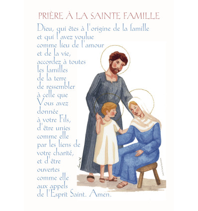 AFFICHE PRIERE SAINTE FAMILLE
