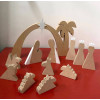 crèche de Noël en bois avec arche