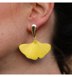Boucles d'oreilles - Ginkgo Straw