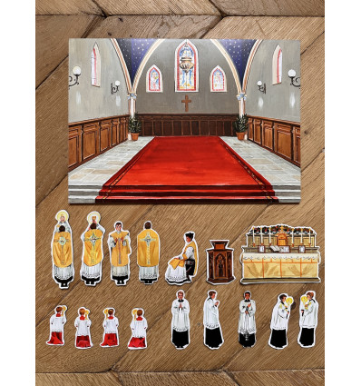 Ensemble de personnages - messe extraordinaires