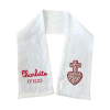 Echarpe de baptême brodée