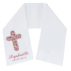 Echarpe de baptême brodée