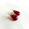 Boucles Goutte rouge