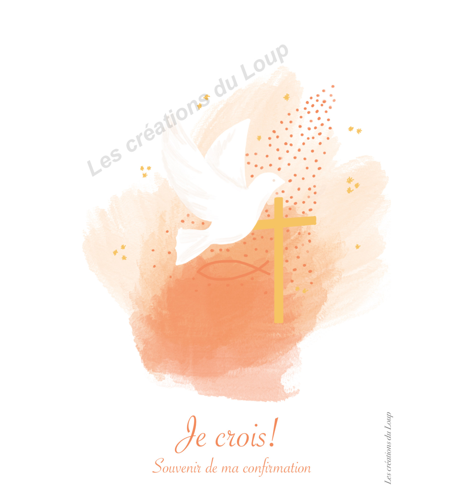 Comfirmation Image Carte de confirmation Je crois