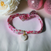 Bracelet en liberty avec un cœur en nacre