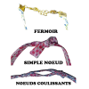 Bracelet en liberty avec un cœur en nacre
