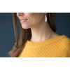 Boucles d'oreilles en argent 925 plumes