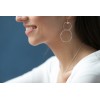 Boucles d'oreilles en argent 925 doubles anneaux