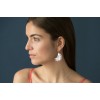 Boucles d'oreilles en argent 925 demie lune