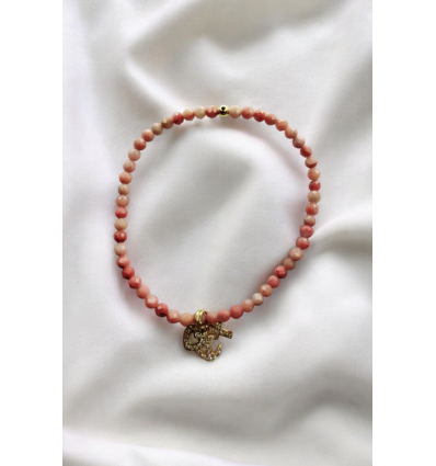 Bracelet en perles de Rhodonite