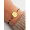 Bracelet personnalisé perles noires