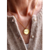 Collier personnalisé médaille à graver