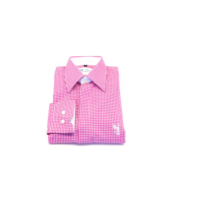 Chemise à carreaux Fuchsia