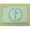 Pochette croix aquarelle éco-responsable maroquinerie rangement trousse artisanale éditions la Girouette scout