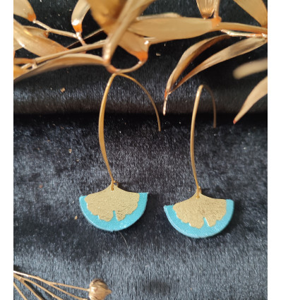Boucles d"oreilles Huelva bleu