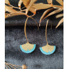 Boucles d"oreilles Huelva bleu