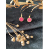 Boucles d'oreilles Huelva Bordeaux