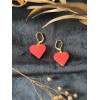 Boucles d'oreilles Ronda Rouge