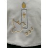 Couverture de baptème brodée