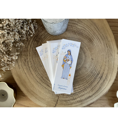 Lot de 10 signets de baptême
