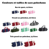 Sac polochon brodé pour fillette imperméable