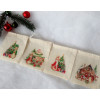 4 cadeaux d'assiette, motifs Peter Rabbit à Noël
