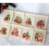 4 cadeaux d'assiette, motifs Peter Rabbit à Noël