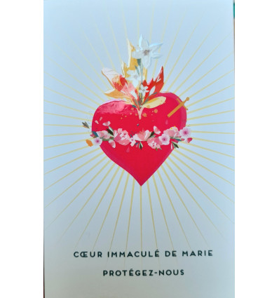 Lot de 10 images du Cœur Immaculé de Marie