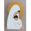 Silhouette de la Vierge à l'Enfant - Blanc